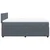 Vidaxl Box spring postelja z vzmetnico temno siva 160x200 cm žamet