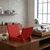 Hanah Home stalak za časopise i ploče CPT4904-30, 30 cm, crveni
