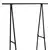5five - Stalak za kapute FESY 156x83 cm crna