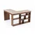 Hanah Home radni sto Vesper, 130 cm, travertin / orah Venezia