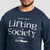 GymBeam Lifting Society Sweatshirt Nightfall