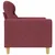 Vidaxl Trosed vinsko rdeč 180 cm blago