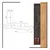 Hanah Home TV komoda Joseph, Braon