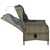 Vidaxl Vrtna jedilna garnitura 5-delna rjava