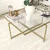 Hanah Home Klub sto Sun S411 85x35x85cm Zlatni