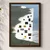 WallXpert uramljena MDF slika 3752KACT-066, bela litica sa prozorima kuća iznad mora, 37 x 52 cm