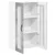 Zidni stakleni ormarić PORTO Betonski sivi 60 x 31 x 100 cm
