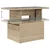 Sjedeća garnitura za vrt s pohranom 5 pcs Bež Poli ratan