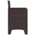 Vrtna stolica 4 pcs Smeđa 53 x 49 x 85 cm Polipropilen