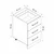 Hanah Home kuhinjski element Minar 7987, 50 cm, beli