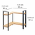 WENKO 53028100 - Polica LOU 30x33 cm crna/smeđa