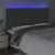 Vidaxl vidaXL Vzglavje postelje z LED diodo temno sivo 200x5x118/128 cm blago