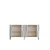 Hanah Home komoda Nota 150, 150 cm, hrast Sapphire / bela / srebrna