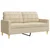 4-dijelni set sofa s tabureom krem od tkanine