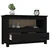 TV ormarić crni 79 x 35 x 52 cm od masivne borovine