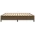 Vidaxl Posteljni okvir brez vzmetnice temno rjav 200x200 cm blago
