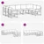 Set vanjskih sofa s jastukom 9 pcs Bijela i krem