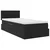 Krevet s od storage s madracem Crna 90 x 190 cm Baršun