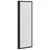 Tuš paravan Crna 120 x 2 x 117 cm Aluminij i PP