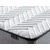 Hanah Home Bračni krevet sa prostorom za odlaganje Silver 140x38x190cm Crni
