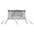 Tenda bimini s 4 luka i mrežastim zidovima 183x(170-182)x137 cm