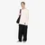 Majice Y-3 Pleated Oversized Long Sleeve Tee Chalk White XS