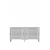 Hanah Home komoda Ayshe 150, 150 cm, bela / srebrna