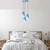 Conceptum Hypnose Luster Kesik-6176-3, 75-121cm, 40 cm, 3xE27 , Plavi
