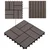 Pločice za decking 22 kom. Tamno smeđa 30 x 30 cm WPC