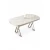 HANAH HOME Trpezarijski sto Zae White Marble Chrome