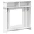 Okvir za kamin Bijela 102 x 26 x 100 cm Konstruirano drvo