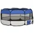 Sklopiva ogradica za pse s torbom plava 145 x 145 x 61 cm
