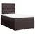 vidaXL vidaXL Box spring postelja z vzmetnico temno rjava 120x190 cm blago, (21308700)