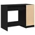 Stol s ladicama Crni hrast 100 x 50 x 75 cm Konstruirano drvo