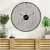 Dizajnerska stenska ura Decore 2 Black 60cm