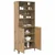 Highboard 2 pcs hrast artisan Konstruirano drvo