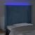 Vidaxl LED posteljno vzglavje temno modro 93x16x118/128 cm žamet