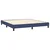 Vidaxl Box spring postelja z vzmetnico modra 180x200 cm blago