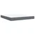 Vidaxl Box spring postelja z vzmetnico temno siva 180x200 cm žamet