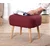 Atelier del Sofa Tabure 50x43x42cm, Bordo