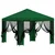 Vidaxl Vrtni gazebo s stranskimi stenami 3 x 3 m Zelena