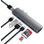 SATECHI Aluminium Type-C PRO Hub (HDMI 4K,PassThroughCharging,2x USB3.0,2xSD,ThunderBolt 3) - Space Grey