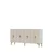 Hanah Home komoda Salkim 180, 180 cm, bela / travertin / zlatna