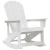Adirondack ljuljačka Bijelo 92 x 73,5 x 92 cm HDPE