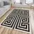 Conceptum Hypnose Tepih Els2238, 100x300 cm, Crno-beli
