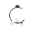 Opviq Luster Luminar-14135, 35x20x50cm, IP20, Belo-crni