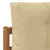 Set vanjskih sofa 9 pcs Prirodna i bež Čvrsto drvo akacije