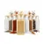 shumee 12x stekleni kozarec 150 ml za začimbe, zelišča, darilo, DIY leseni zamašek