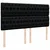 Vidaxl Box spring postelja z vzmetnico črna 180x200 cm blago