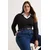 Trendyol Curve Ženska bluza Tbbaw25Af00012, Crna